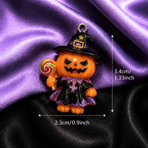 Pumpkin Witch Charm