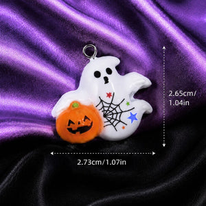 Pumpkin Ghost Charm