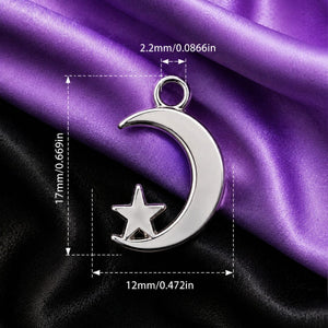 Moon & Star Charm
