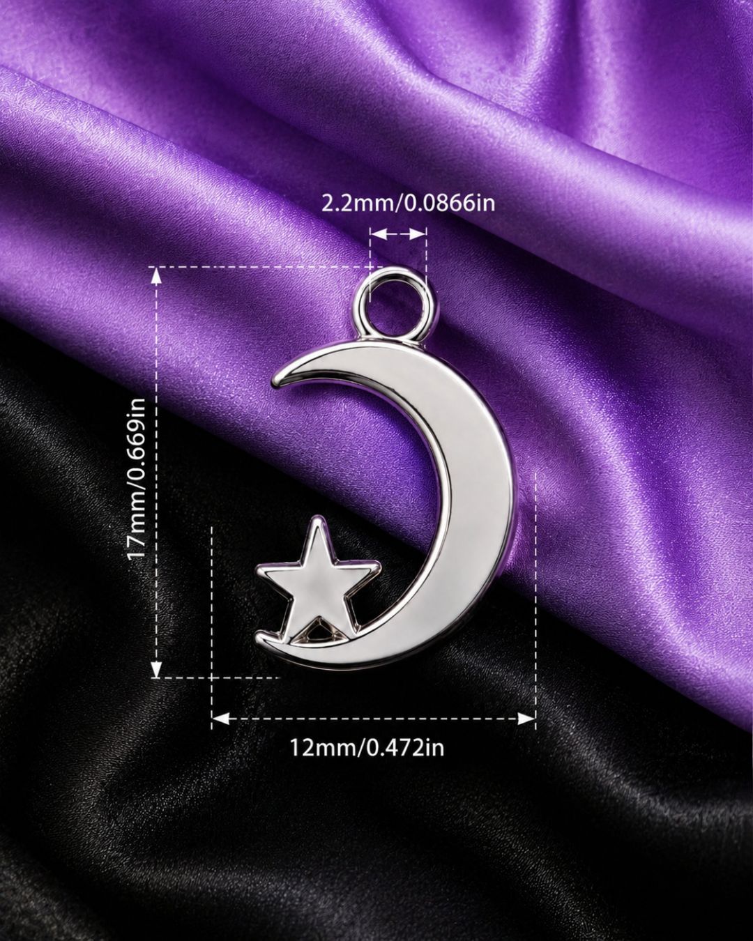 Moon & Star Charm