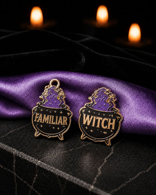 Enamel Pin & Collar Charm Set