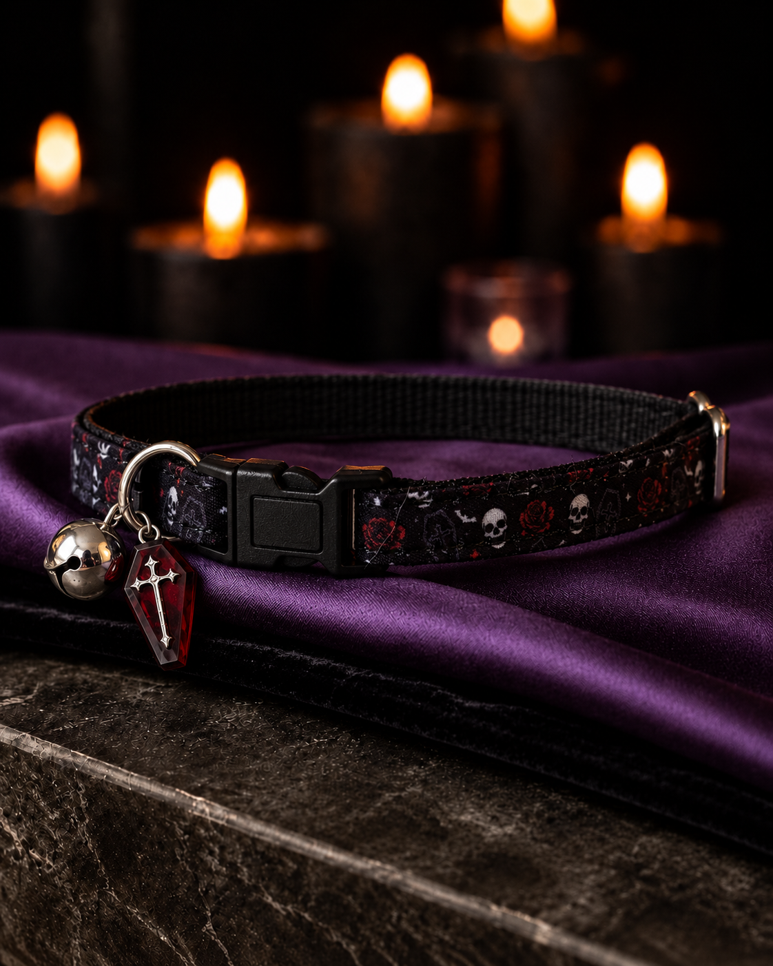 Skulls N Roses Collar