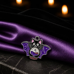 Bat Crystal Ball Charm