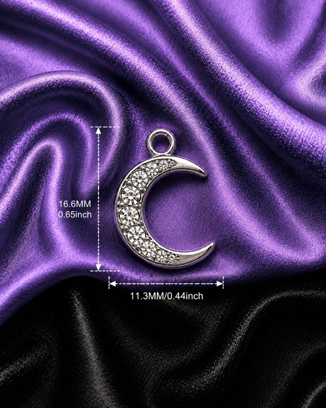 Crystal Crescent Charm